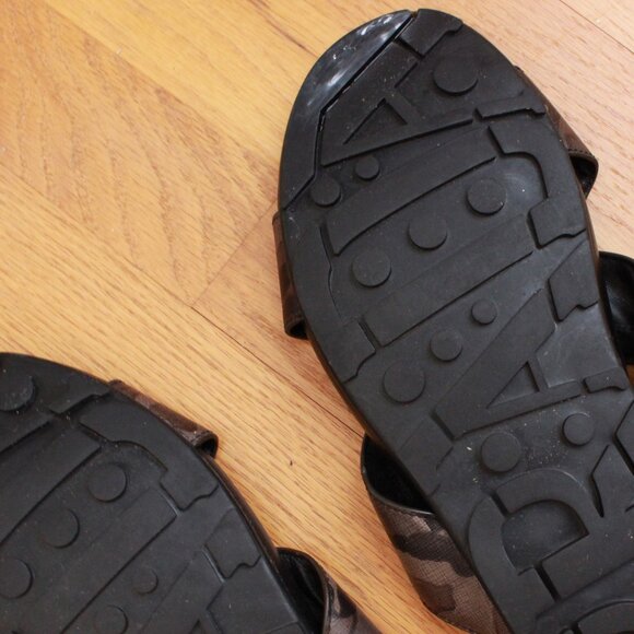 Prada Men's Criss Cross Camo Print Sandals Size 8 - Picture 8 of 11